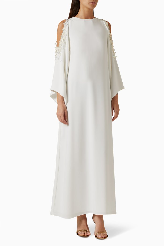 

Lilah Dress in Crêpe, Neutral