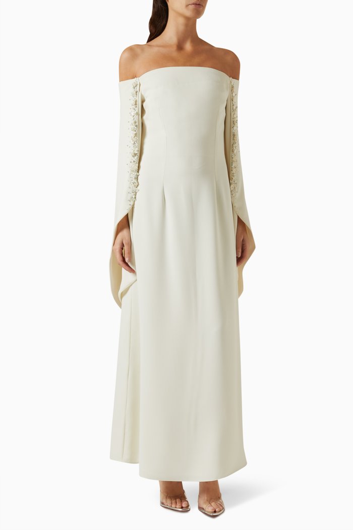 

Saylor Dress in Crêpe, Neutral