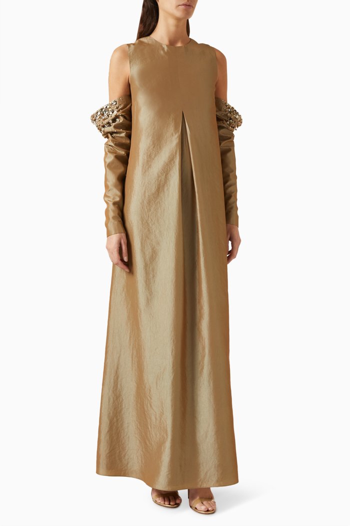 

Journee Dress in Crêpe, Neutral