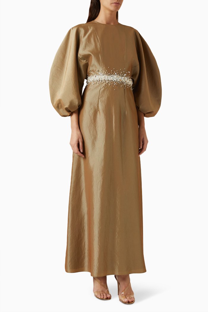 

Brooke Dress in Crêpe, Neutral