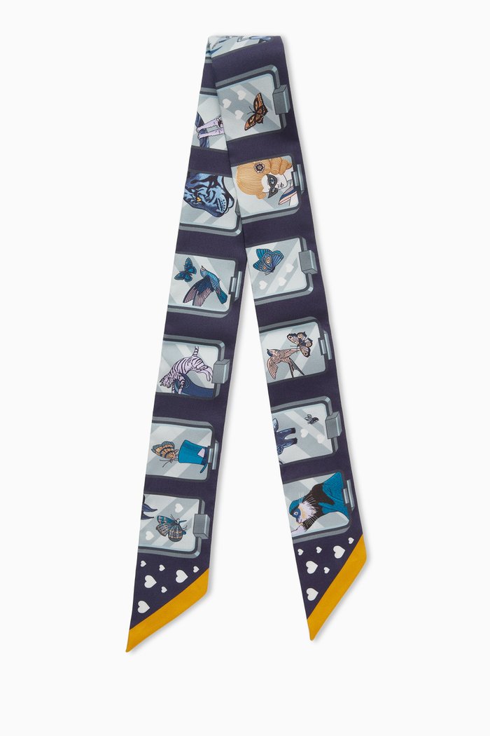

Unused Story Twilly Scarf in Silk, Multicolour