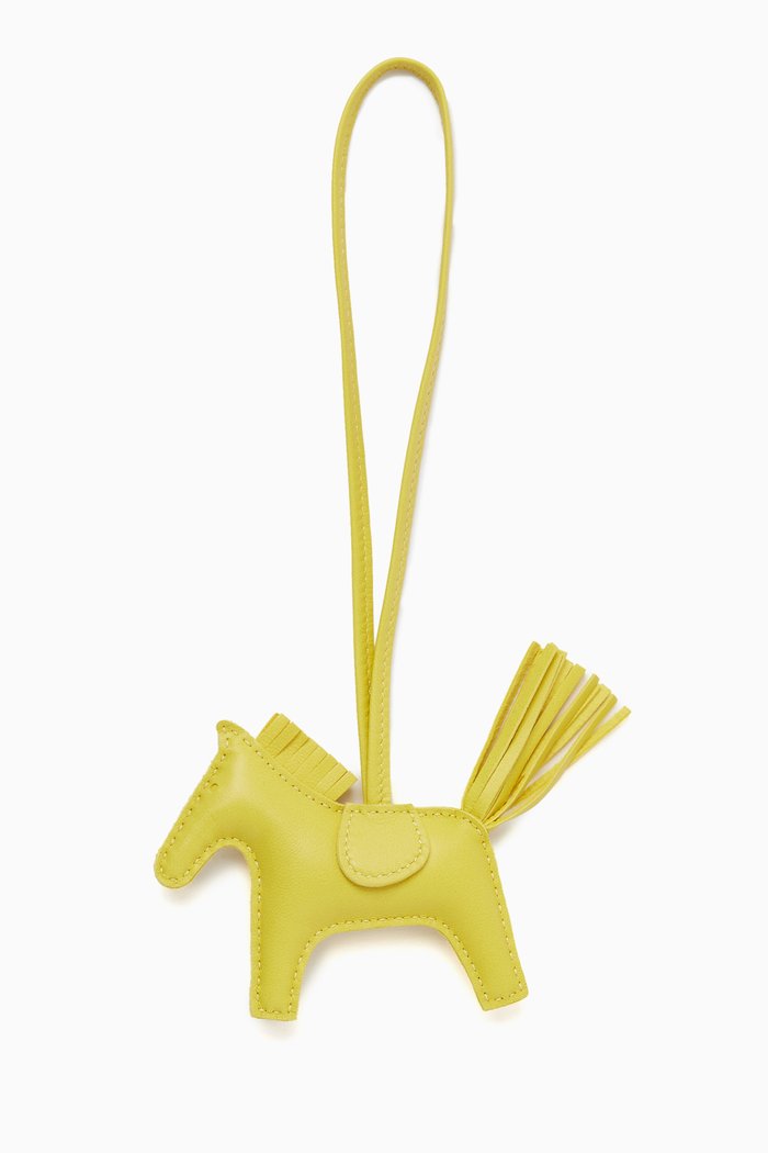 

Unused Rodeo PM Bag Charm in Milo Lambskin, Yellow