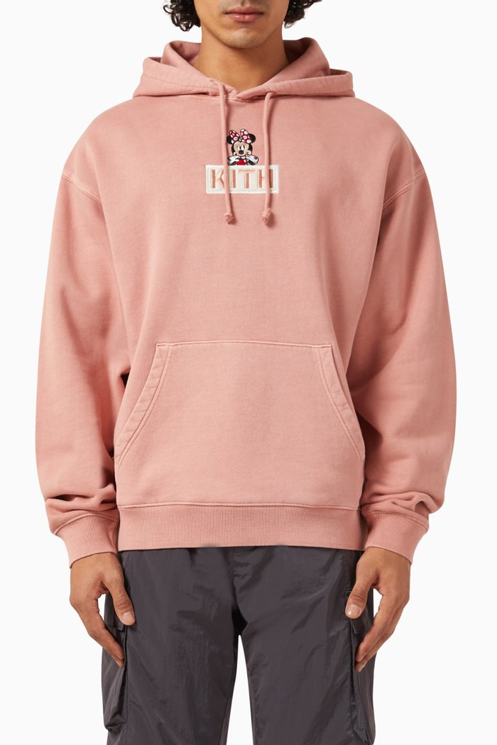 

Kith x Mickey & Friends Minnie Hoodie in Cotton-fleece, Pink