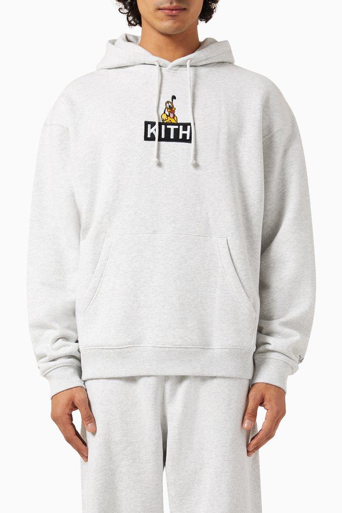 

Kith x Mickey & Friends Pluto Hoodie in Cotton-fleece, Grey
