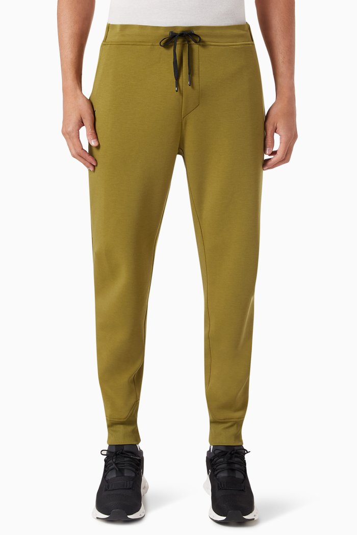 

Drawstring Sweatpants in Recycled Polyester Blend, Green