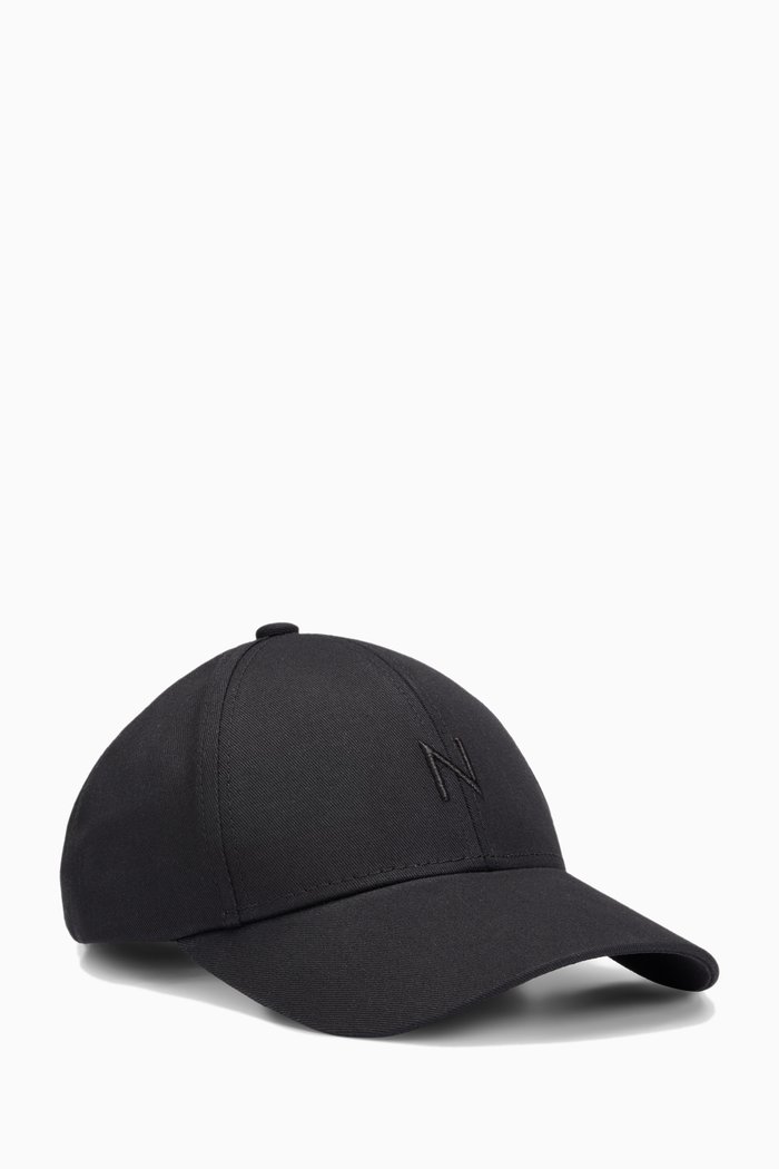 

x Naomi Baseball Cap in Cotton-twill, Black
