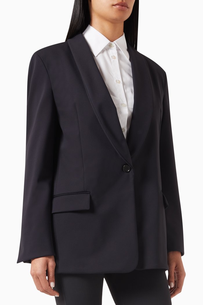 

x Naomi Jetsetter Blazer in Stretch-jersey, Black