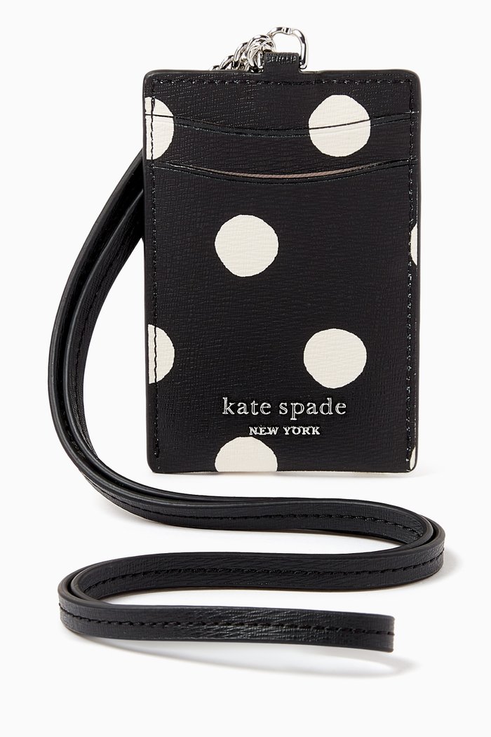 

Morgan Sunshine Dot Lanyard in PVC, Black
