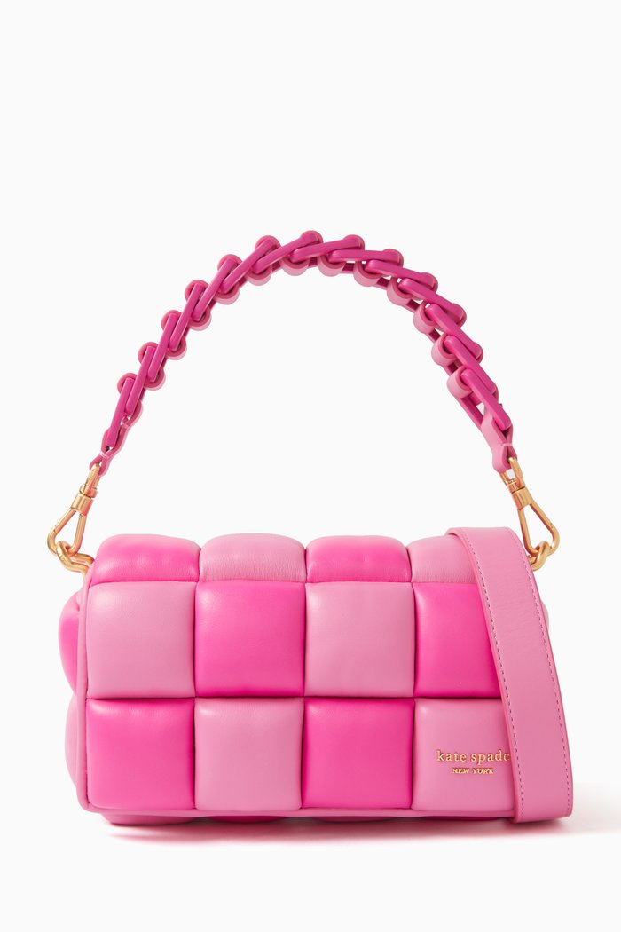 

Boxxy Colourblock East West Crossbody Bag in Smooth Leather, Pink