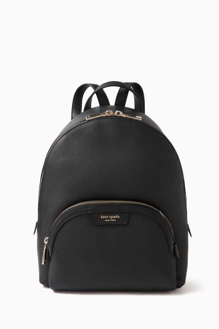 

Medium Hudson Backpack in Pebbled Leather, Black