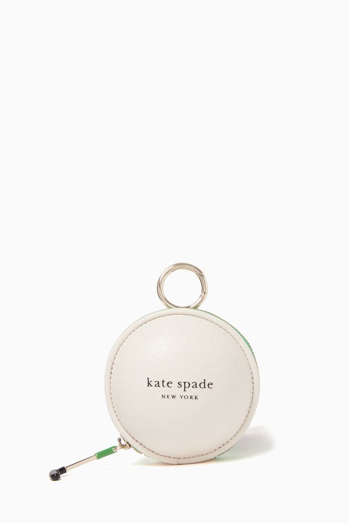 

Tee Time Coin Purse in Leather, White