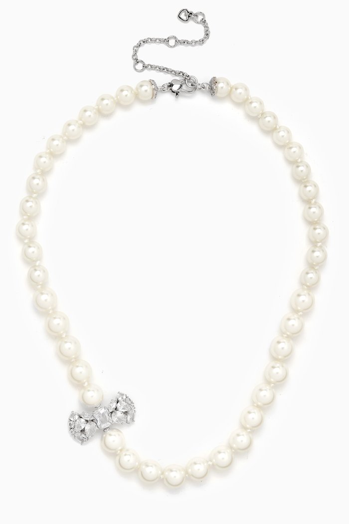 

Happily Every After Pearl Strand Necklace in Metal, Silver