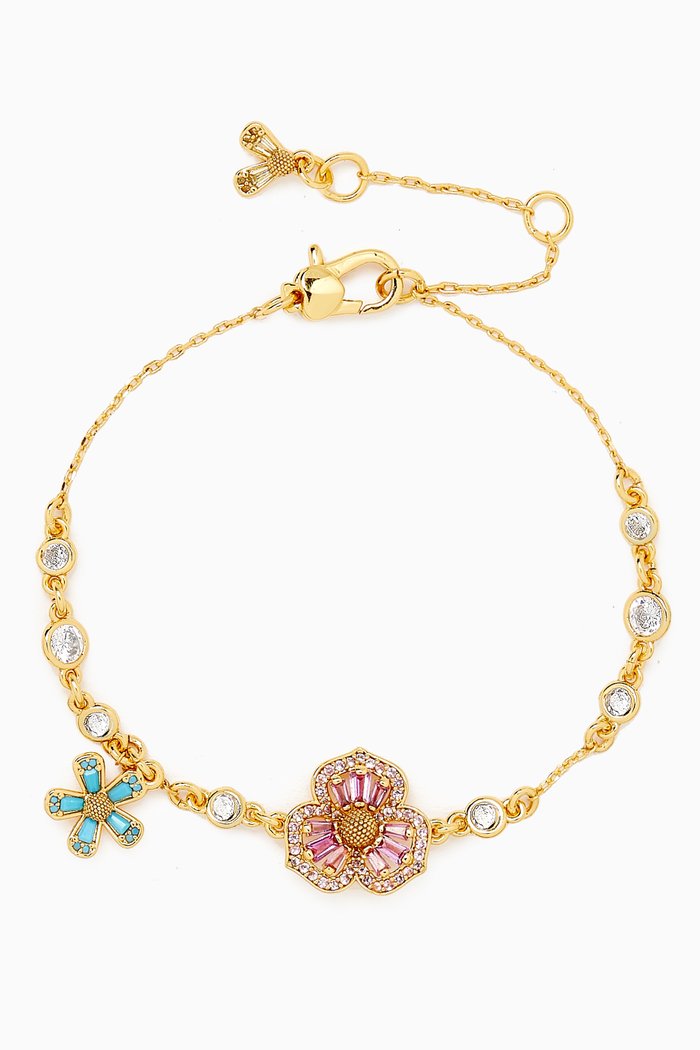 

Fleurette Line Bracelet in Metal, Multicolour