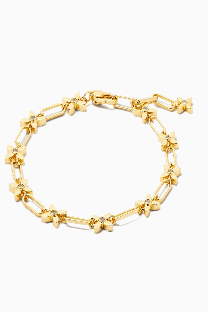 

Heritage Bloom Line Bracelet in Metal, Gold