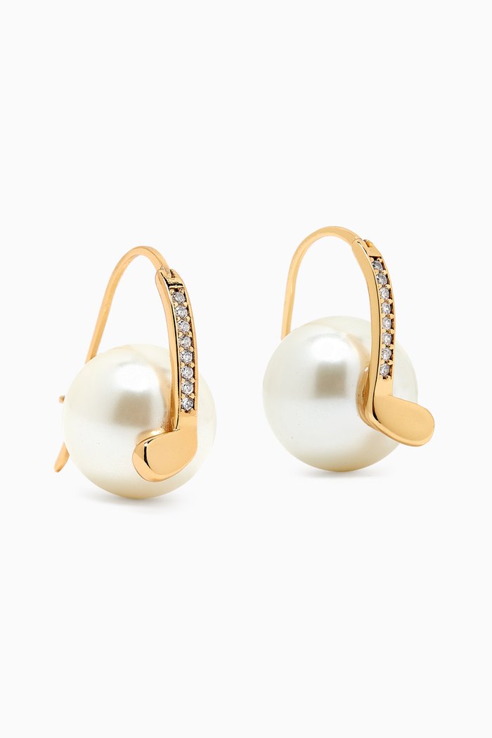 

Hole in One Earrings in Plated Brass, Multicolour