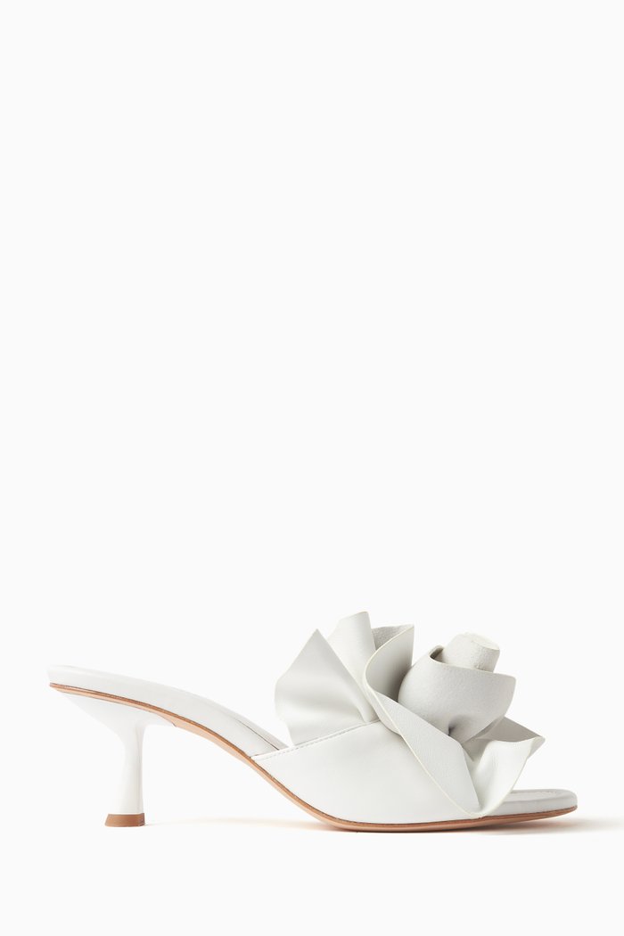 

Flourish Sandals in Nappa Leather, White