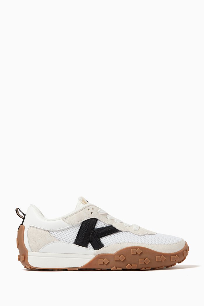 

K As In Kate Sneakers in Leather & Mesh, White