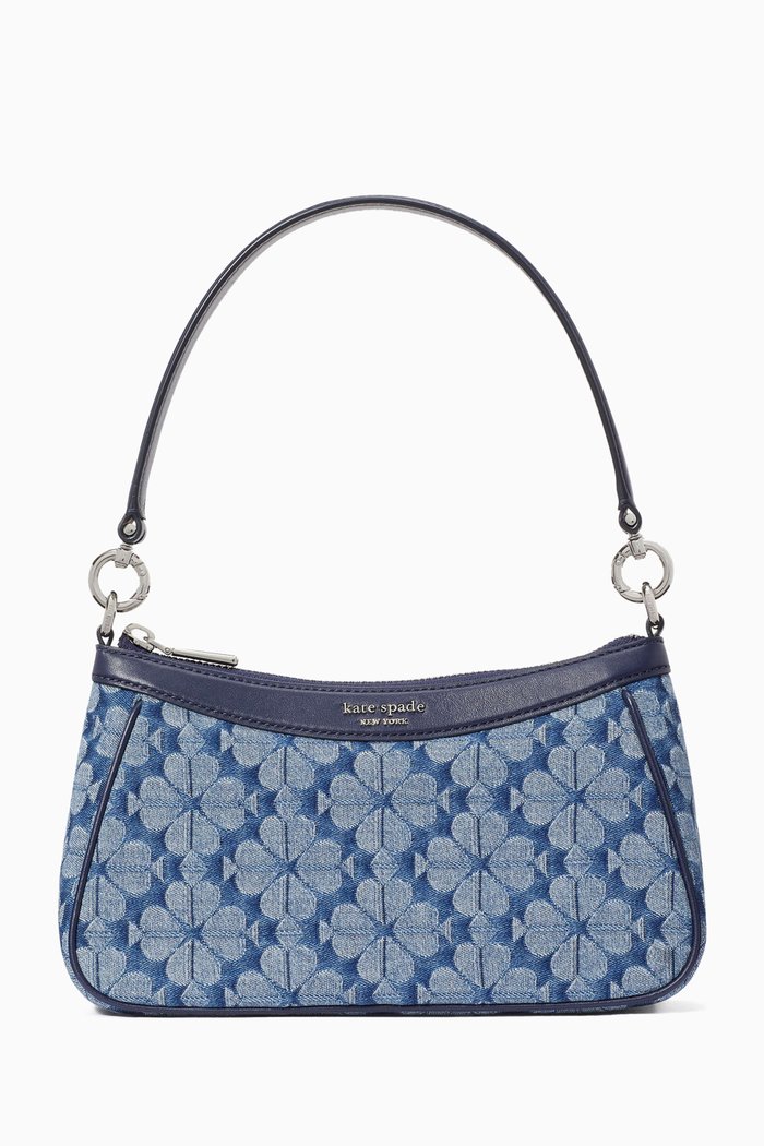 

Spade Flower Convertible Bag in Jacquard Denim, Multicolour