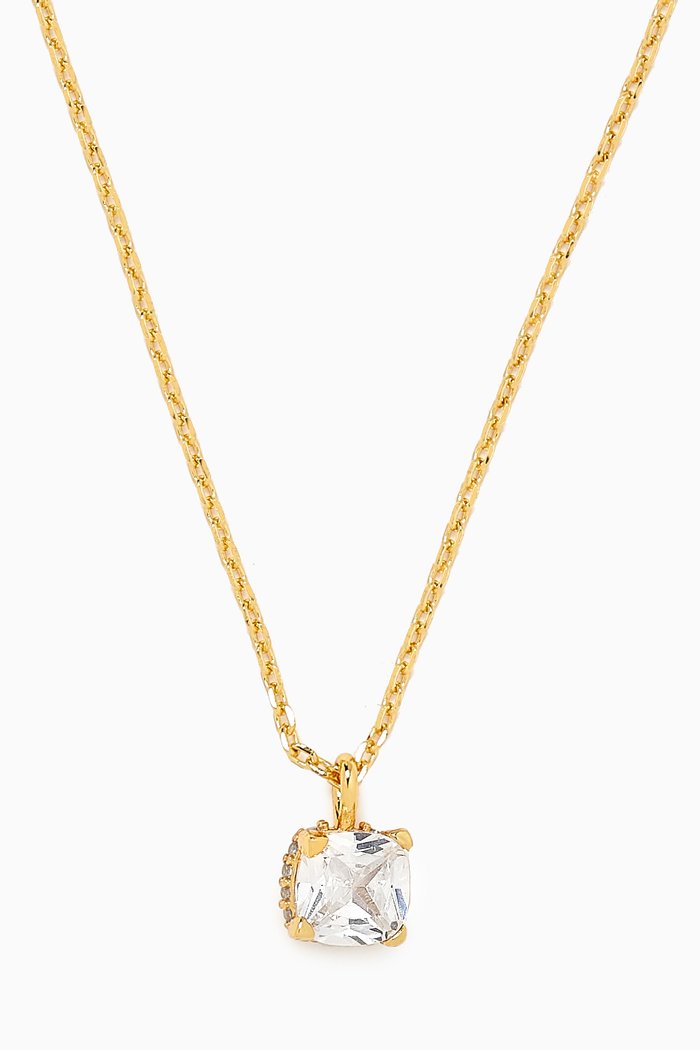 

Little Luxuries Square Pendant Necklace in Metal, Gold