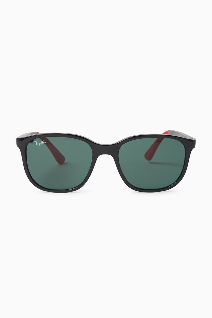 

Kids Injected Square Sunglasses, Black