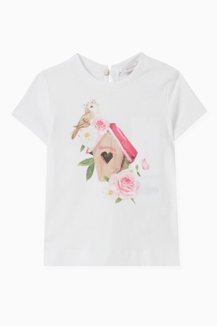 

Graphic-print T-shirt in Cotton-jersey, White