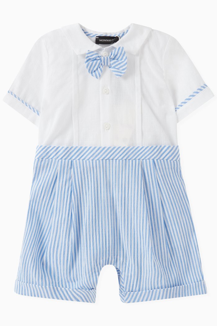 

Shirt Romper in Cotton, White