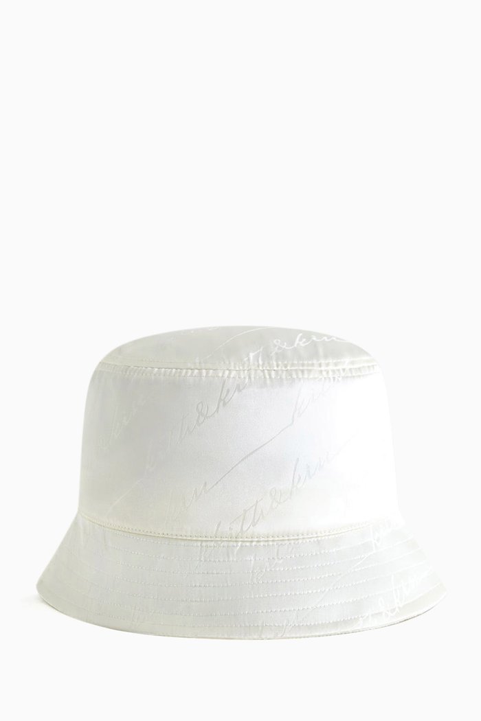 

Autograph Monogram Bucket Hat in Silk, Neutral