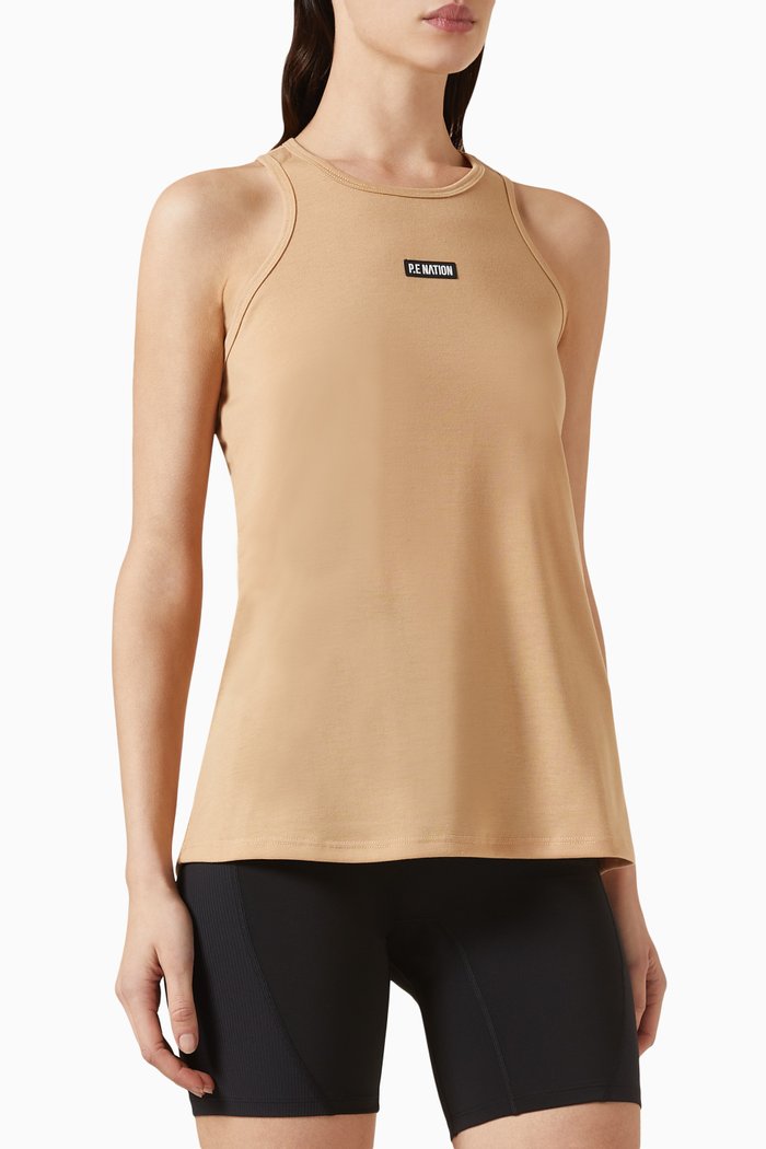 

Wavypoint Tank Top in Recycled Polyester, Neutral
