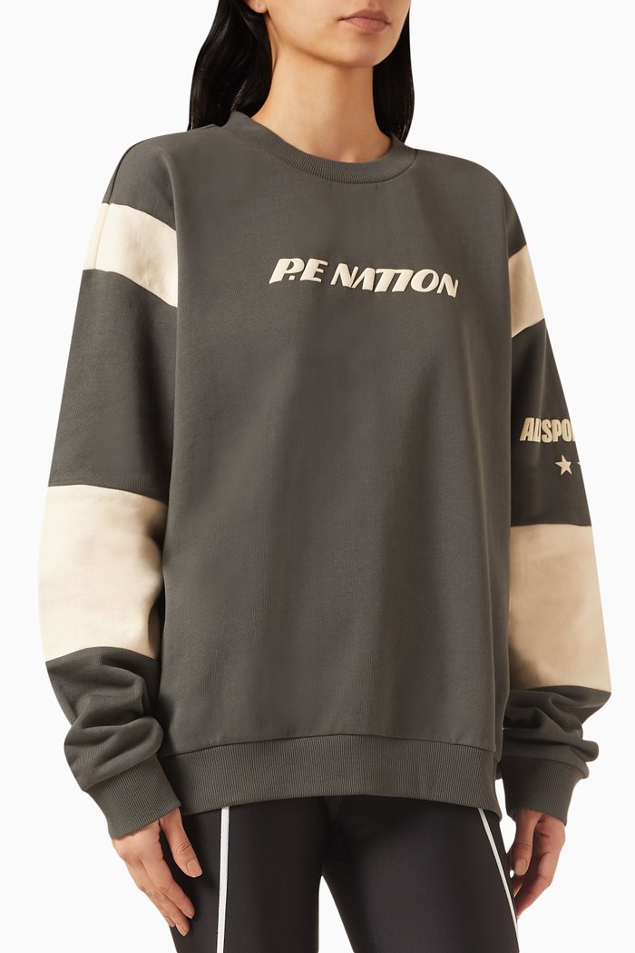 

Inside Line Sweatshirt in Organic Cotton, Grey