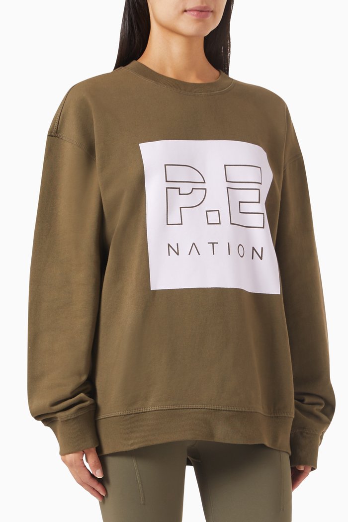 

Cut Short Sweatshirt in Organic Cotton Fleece, Neutral