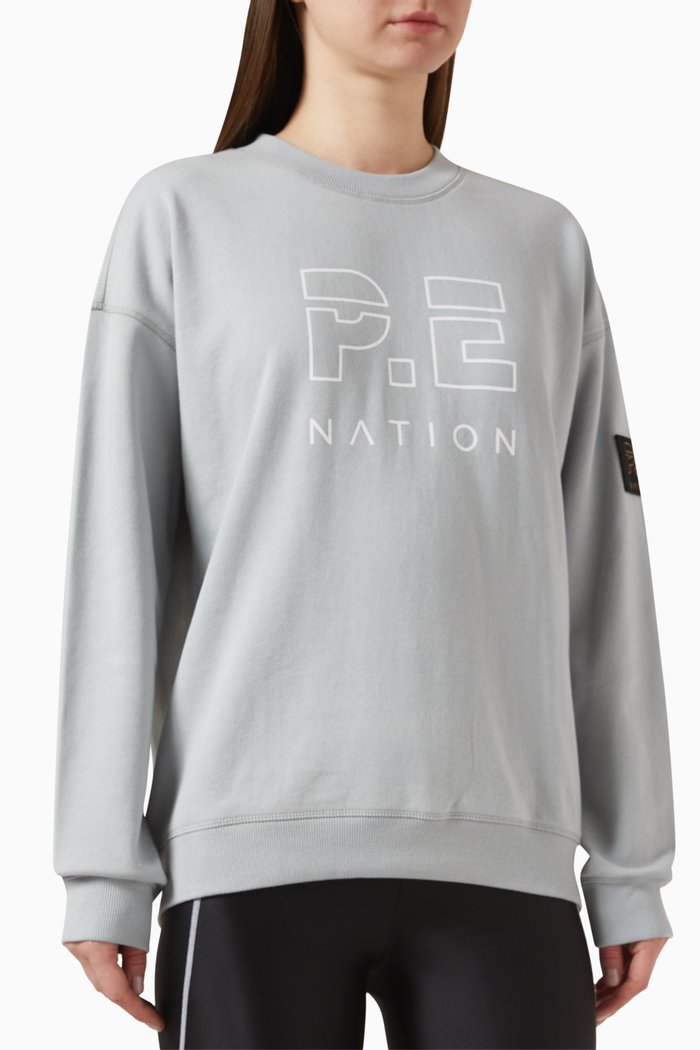 

Heads Up Sweatshirt in French Terry, Grey