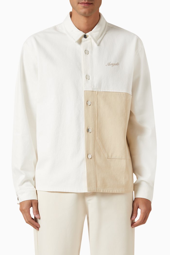 

Block Shirt in Cotton, Neutral