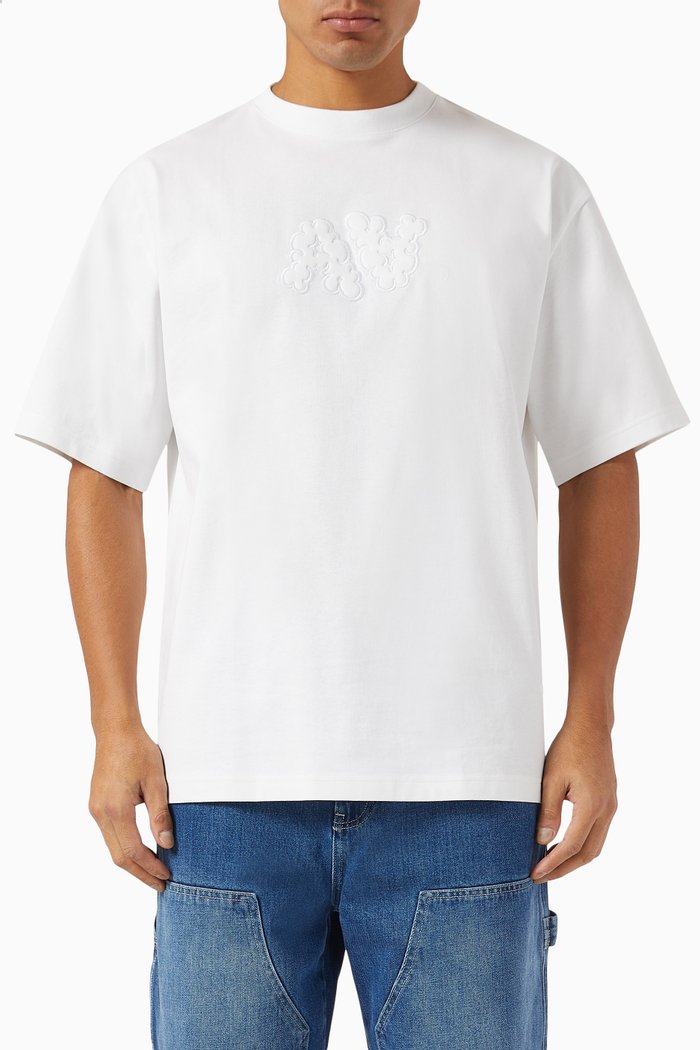 Trail Bubble T-shirt in Cotton-jersey, White