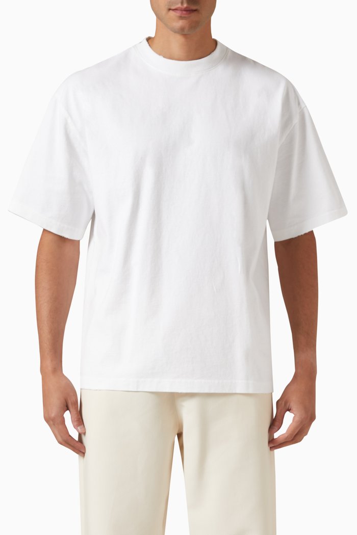 

Series Distressed T-shirt in Organic Cotton, White