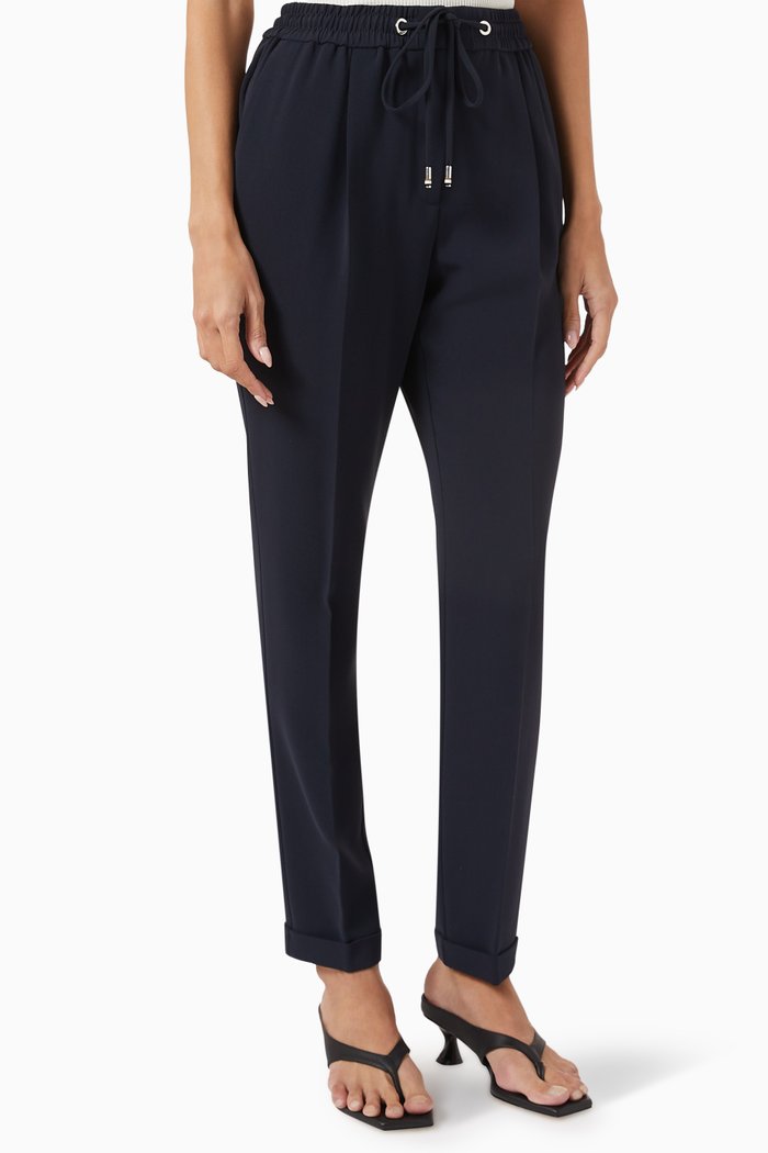 

Tariyanah Crop Pants in Crepe, Blue