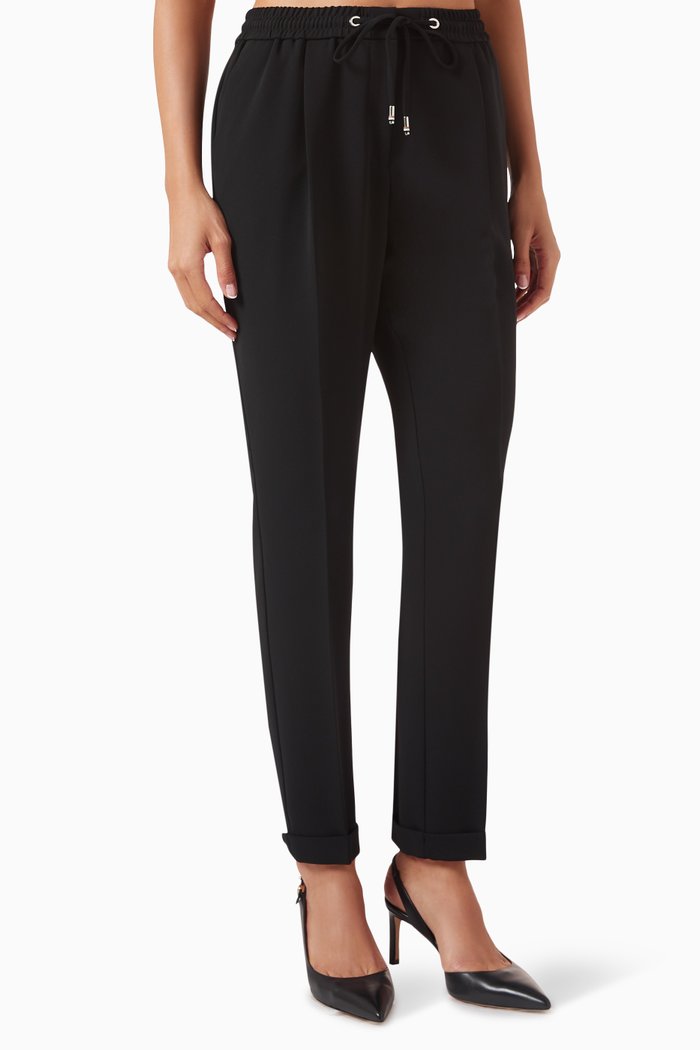 

Tariyanah Crop Pants in Crepe, Black