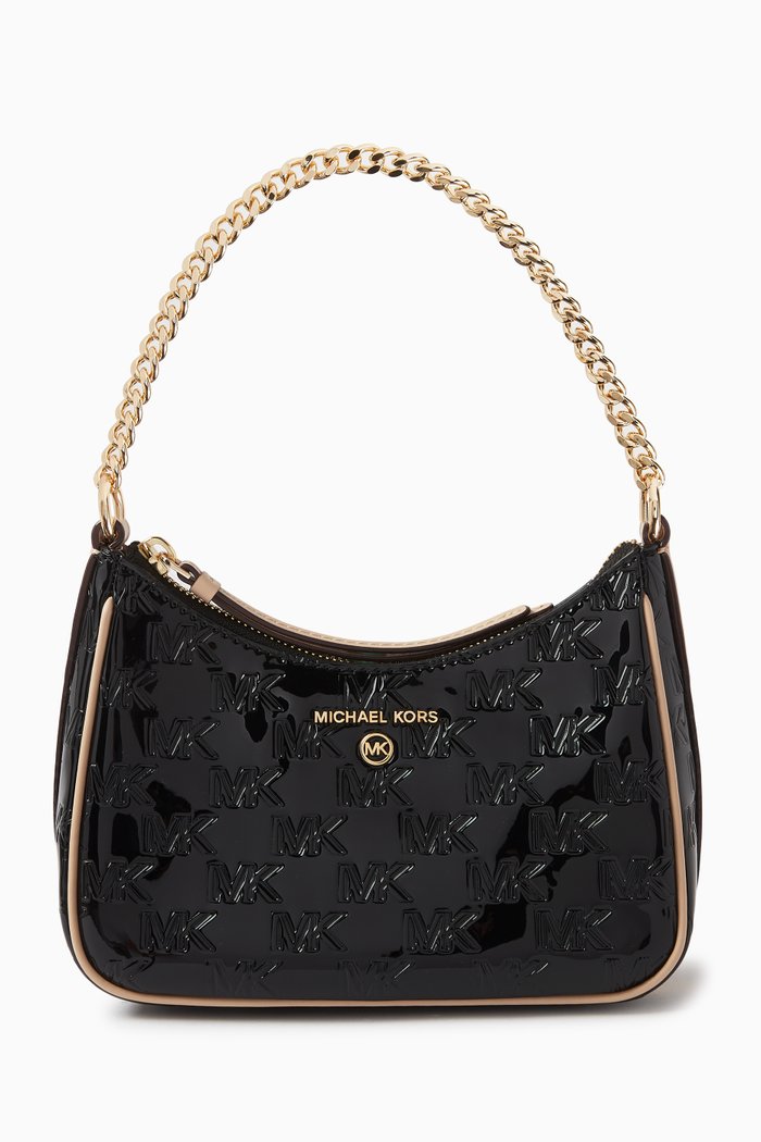 

Small Jet Set Charm Bag in Patent Leather, Black