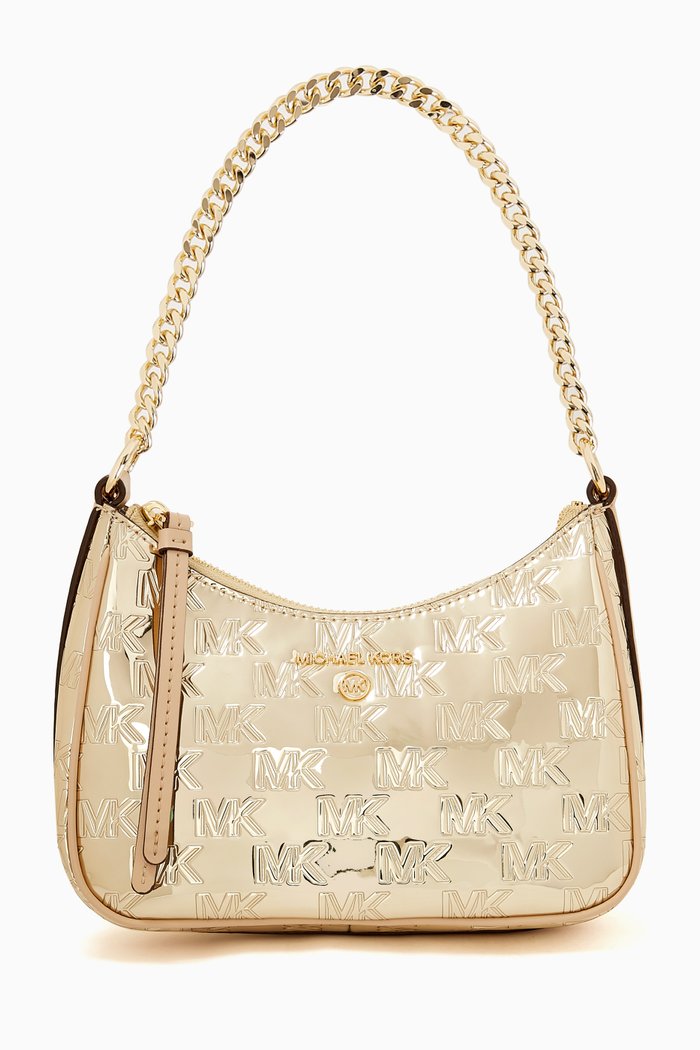 

Small Jet Set Charm Bag in Patent Leather, Gold