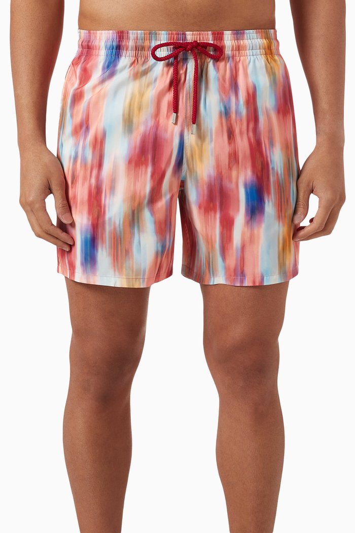 

Ikat Flowers Ultra-light Swim Shorts in Recycled Polyester, Multicolour