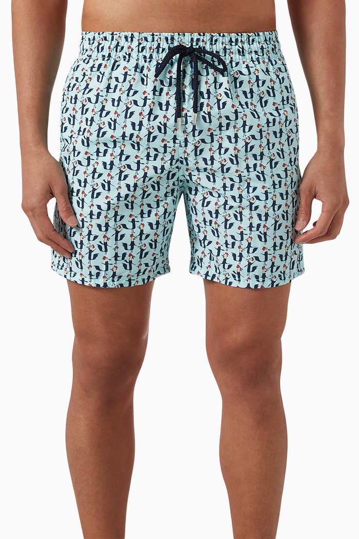 

Cocorico Swim Shorts in Recycled Polyamide, Blue