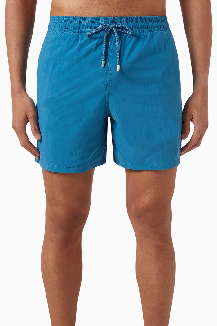 

Running Stars Water-reactive Swim Shorts in Recycled Polyamide, Blue