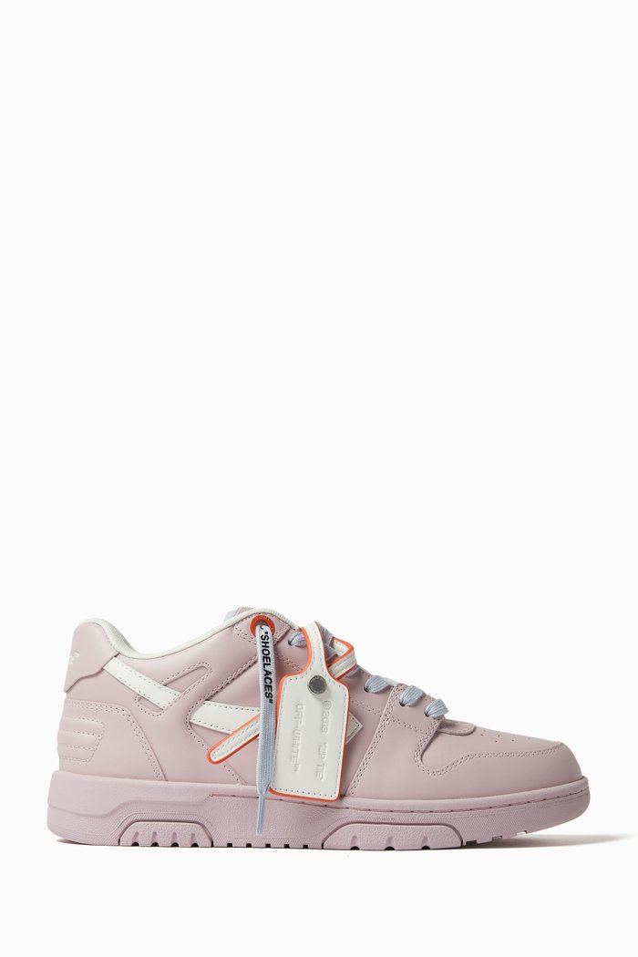 

Out Of Office Sneakers in Leather, Purple