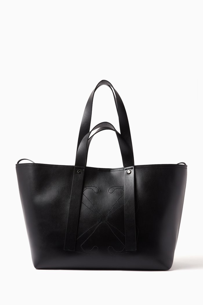 

Medium Day Off Tote Bag in Leather, Black