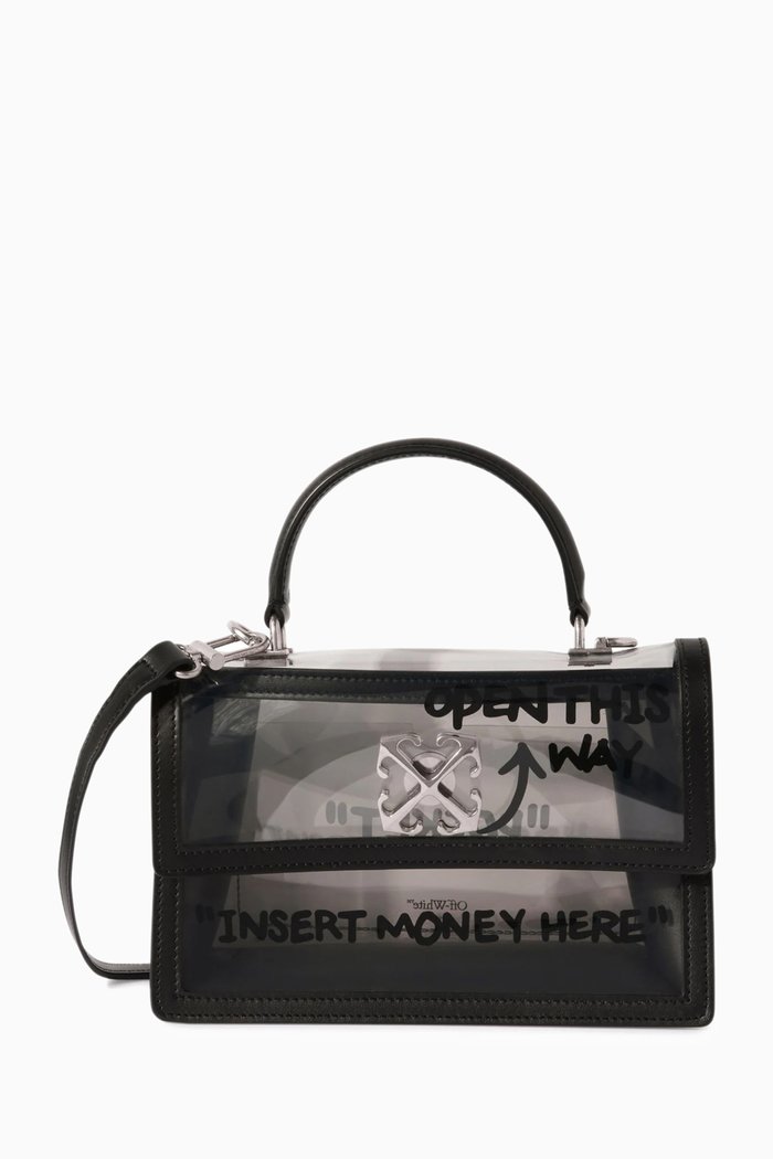 

Jitney 1.4 Transparent-design Tote Bag, Black