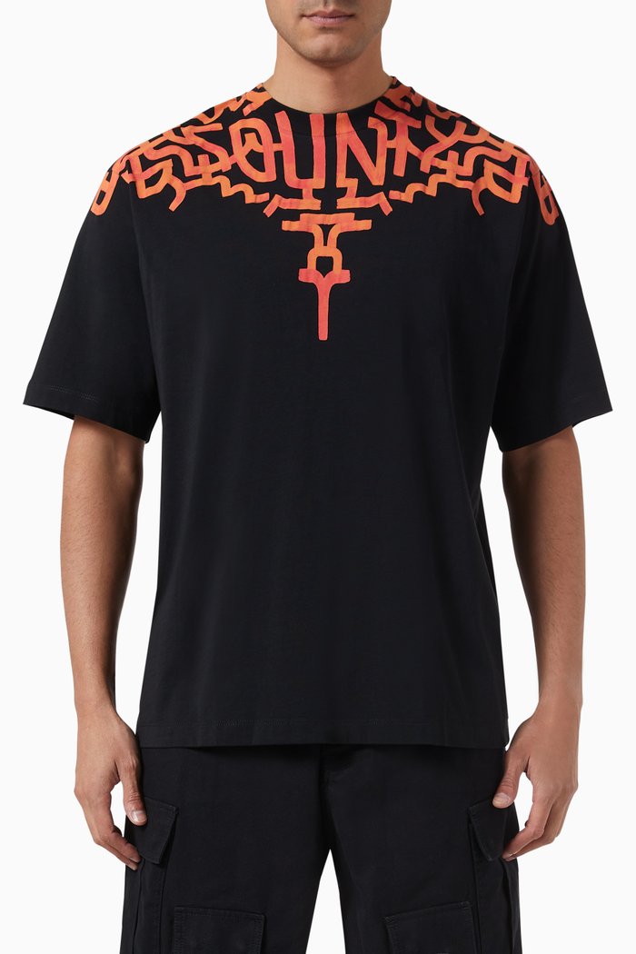 

Graffiti Wings T-shirt in Cotton, Black