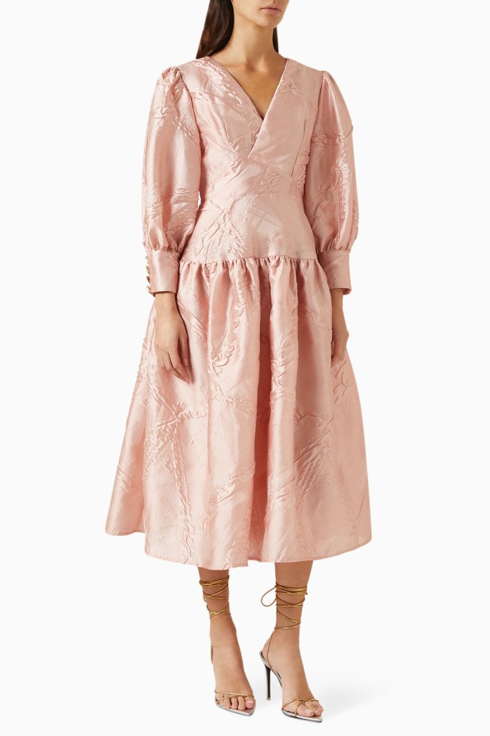 

Flared Midi Dress, Pink