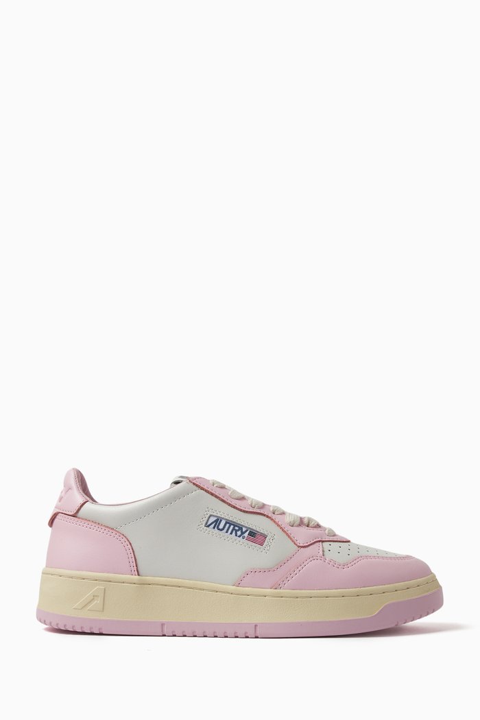 

Medalist Low-top Sneakers in Leather, Pink
