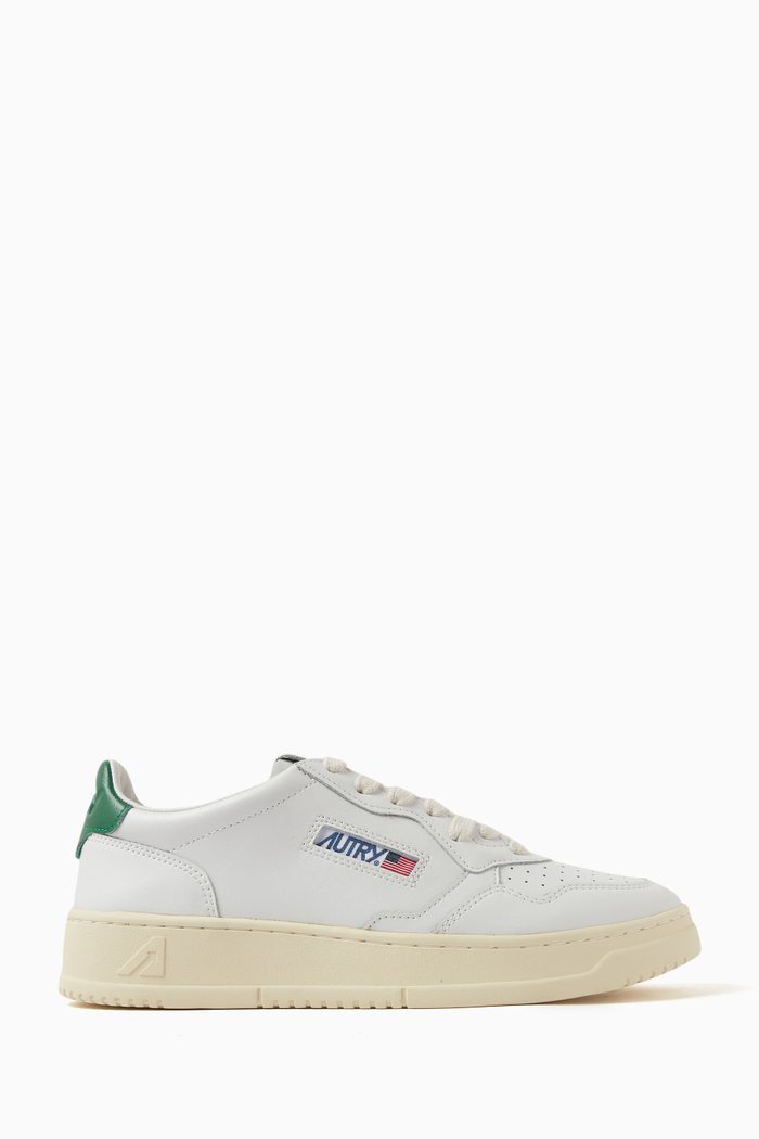 

Medalist Low-top Sneakers in Leather, Green