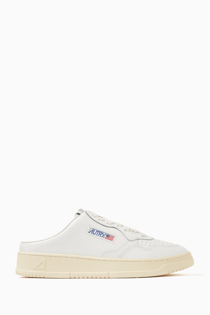 

Medalist Mule Low-top Sneakers in Leather, White