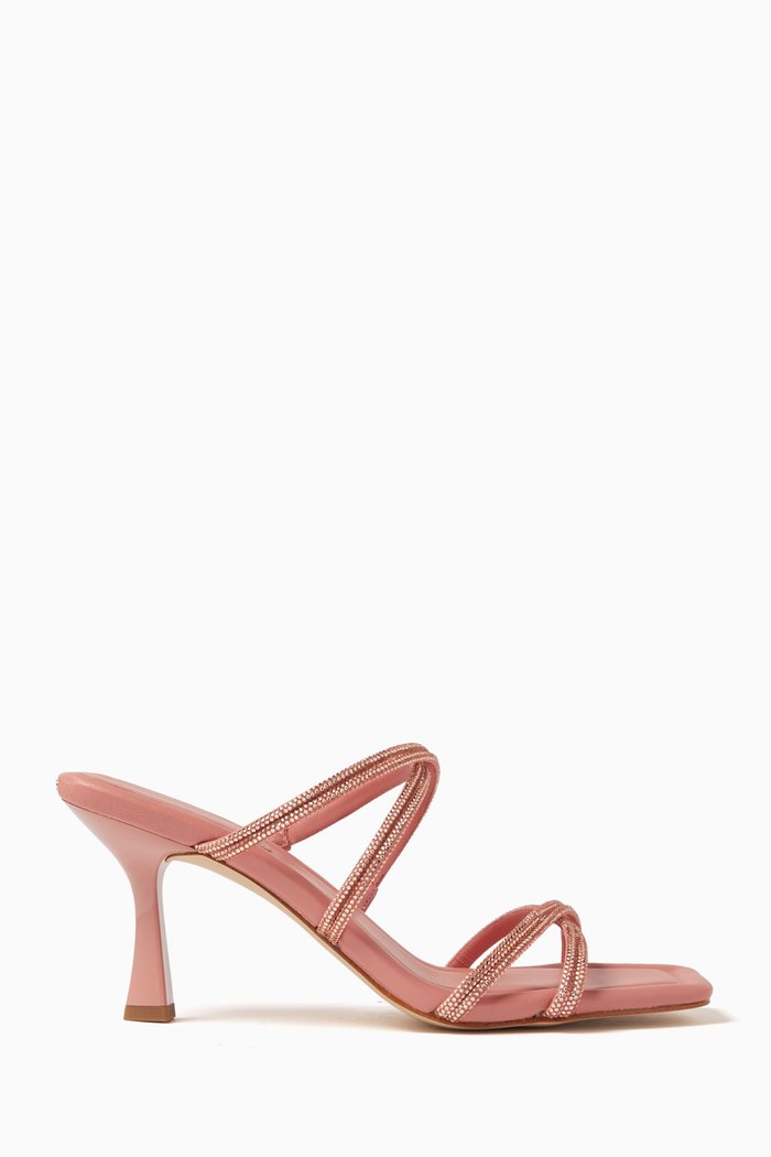 

Corrine 75 Sandals in Leather, Pink